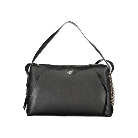 Black Polyurethane Women's Bag