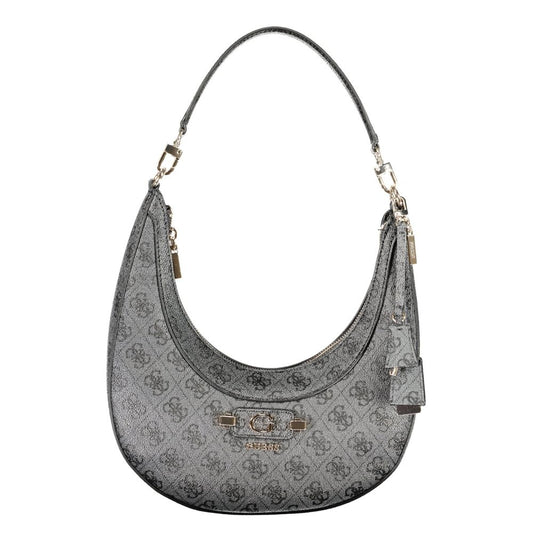 Black Polyurethane Women's Bag