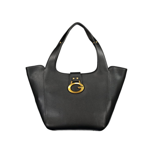 Black Polyurethane Women's Bag