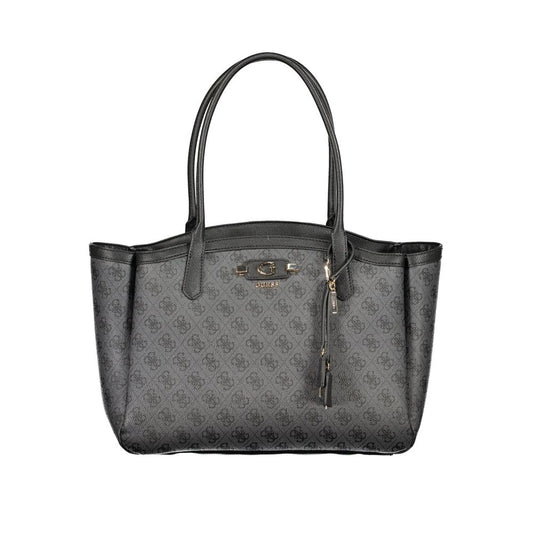 Black Polyurethane Women's Bag