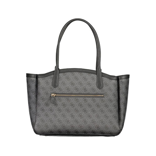 Black Polyurethane Women's Bag