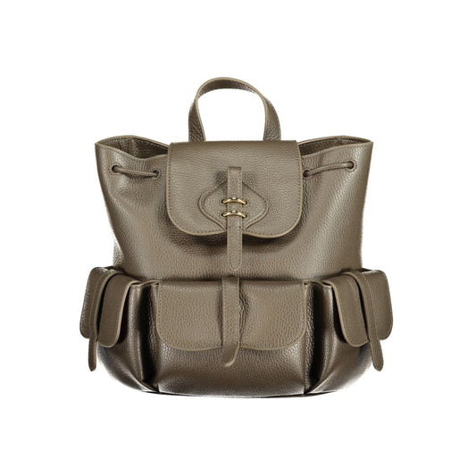 Brown Leather Backpack