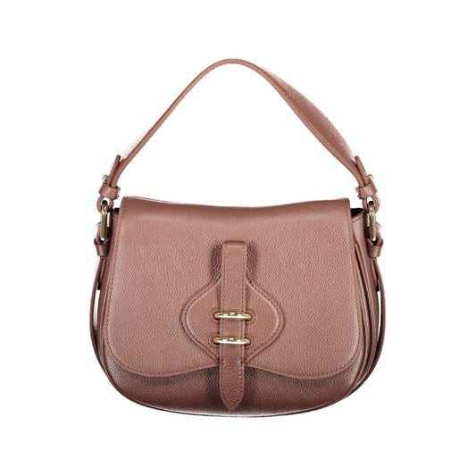 Brown Leather Women's Bag with Adjustable Strap