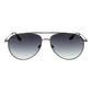 Gray Stainless Steel Sunglasses