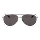 Silver Stainless Steel Sunglasses