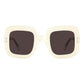 Beige Acetate Sunglasses