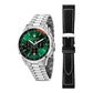 Gray Stainless Steel Dress Watch