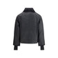 Black Cotton Full-Length Jacket