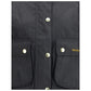 Black Cotton Full-Length Jacket
