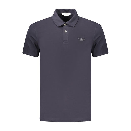 Blue Cotton Mens Polo Shirt