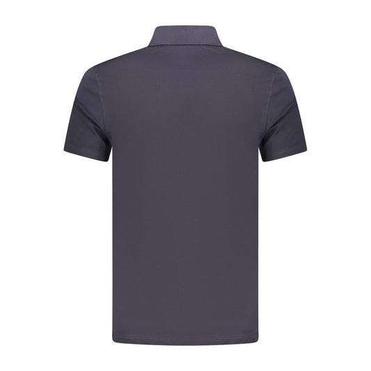 Blue Cotton Mens Polo Shirt
