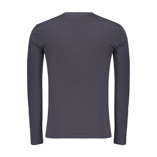 Blue Cotton Men's T-Shirt