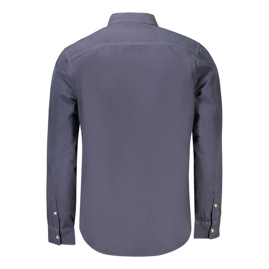 Blue Cotton Men's Shirt