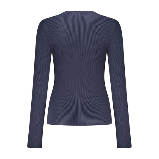 Blue Viscose Women's Sweater
