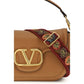 Beige Calf Leather Bos Taurus Shoulder Bag