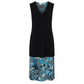 Blue Silk Women Dress