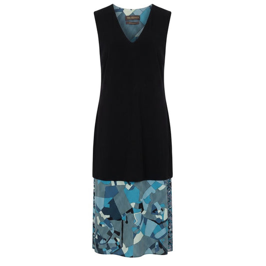 Blue Silk Women Dress