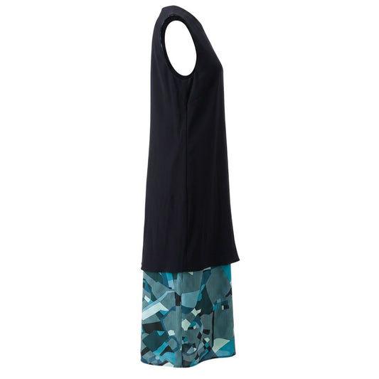 Blue Silk Women Dress