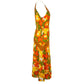 Yellow Silk Women Dress