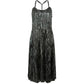 Black Polyester Women Dress