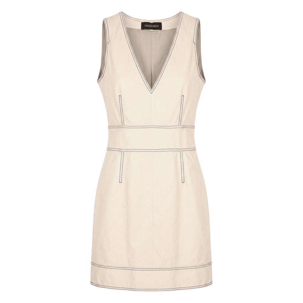 Beige Lamb Women Dress