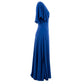 Blue Polyester Women Dress