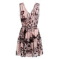 Pink Polyester Women Dress