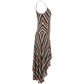 Brown Viscose Women Dress