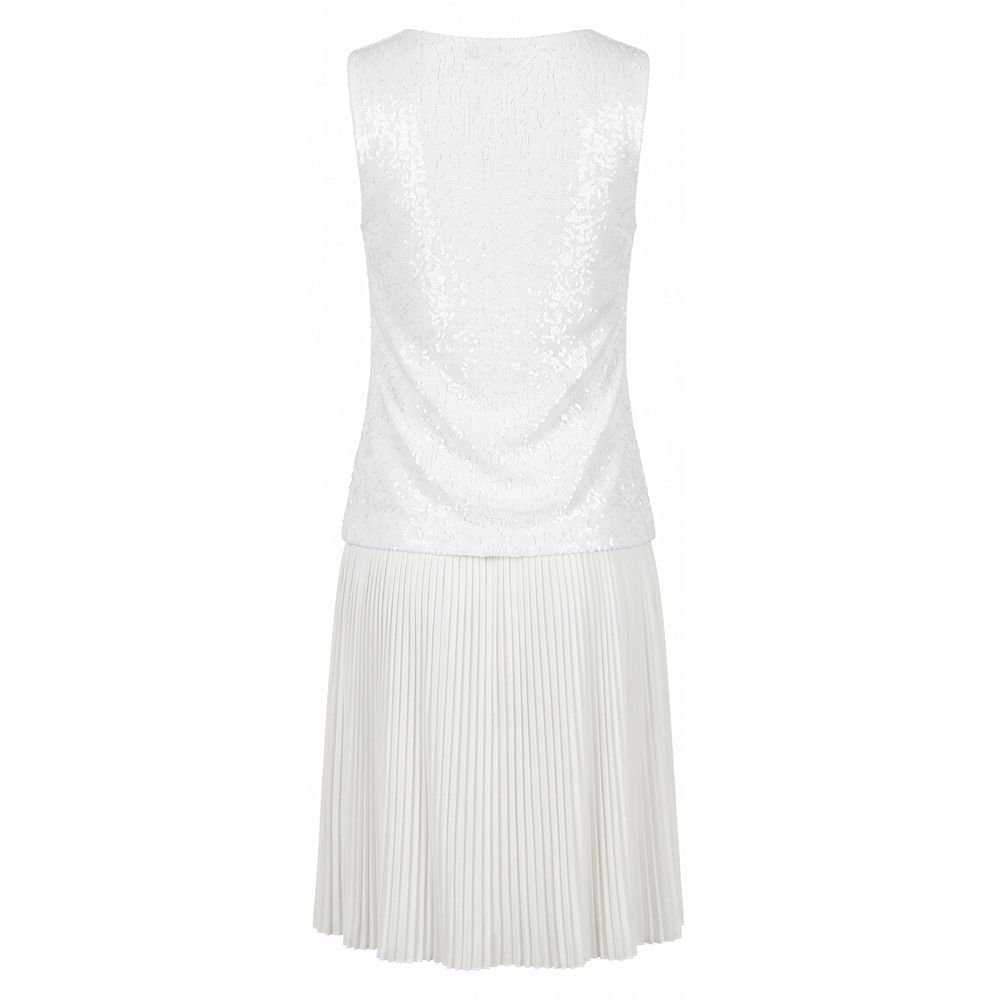 White Polyester Women Dress