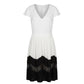 White Polyester Women Dress
