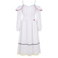 White Cotton Women Dress