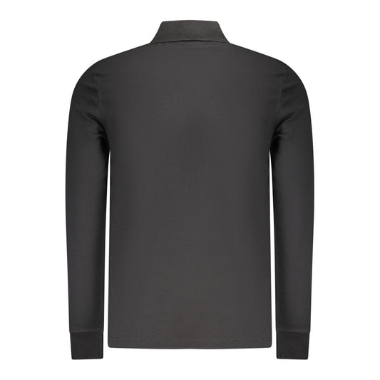 Black Cotton Men's Polo Shirt