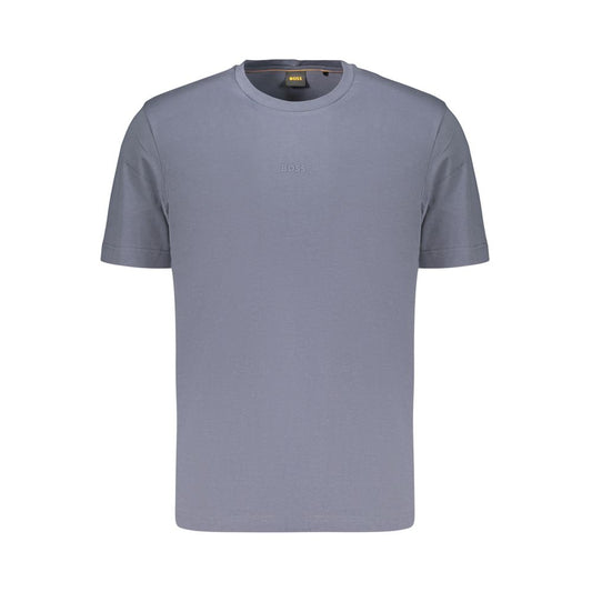Blu Cotton Uomo T-Shirt