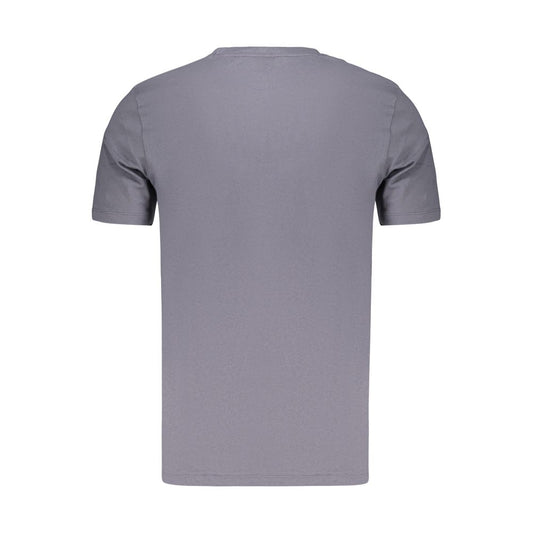 Blue Cotton Men's T-Shirt