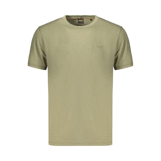 Green Cotton Men's T-Shirt