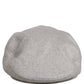 Men Light Grey Cashmere Newsboy Cabbie Cap Hat