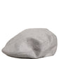 Men Light Grey Cashmere Newsboy Cabbie Cap Hat