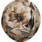 Men Beige Floral Wide Brim Bucket Capello Hat