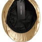 Men Gold Wide Quilted Newsboy Capello Hat