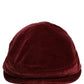 Men Dark Red Cotton Newsboy Capello Cabbie Hat