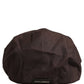 Men Brown Cotton Newsboy Capello Cabbie Hat