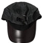 Men Dark Gray Herringbone Baseball Cap Hat