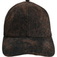 Men Brown Cotton Distressed Baseball Cap Hat