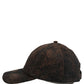 Men Brown Cotton Distressed Baseball Cap Hat