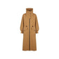 Brown Polyester Coat