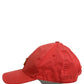 Men Red Cotton DG Logo Plaque Baseball Cap Hat