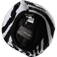 Men Black White Zebra Sequin Bucket Cap Hat