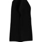 Men Black Wool Ribbed Knit Balaclava Wrap One Size Hat