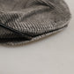 Men Grey Cotton Corduroy Cloth Newsboy Cap Hat