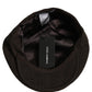 Men Brown Cotton Flat Cloth Newsboy Cap Hat